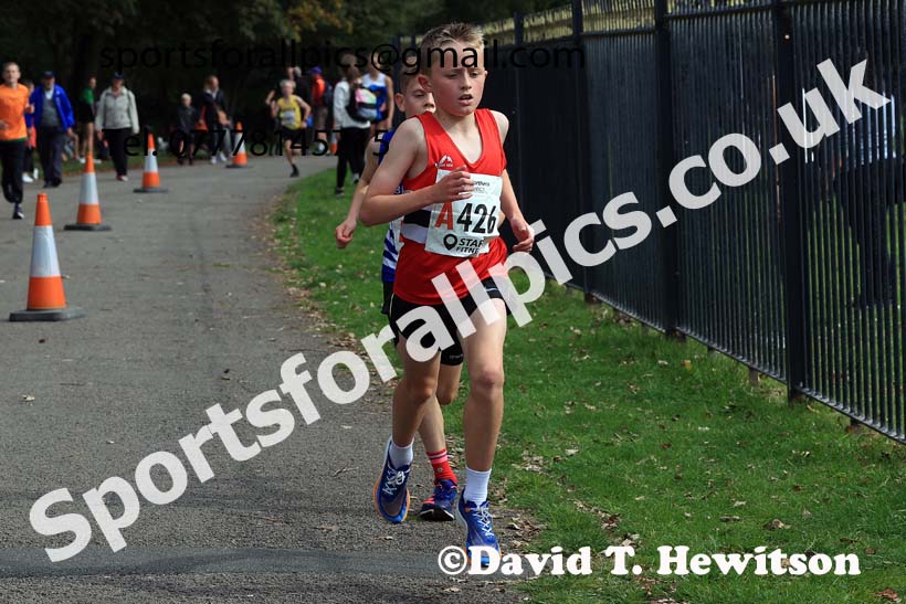 Boys Under-13s, 2024 Northern Mens 6 and Womens 4 and Youngsters Relays, Stanley Park, Blackpool.  Photo: David T. Hewitson/Sports for All Pics